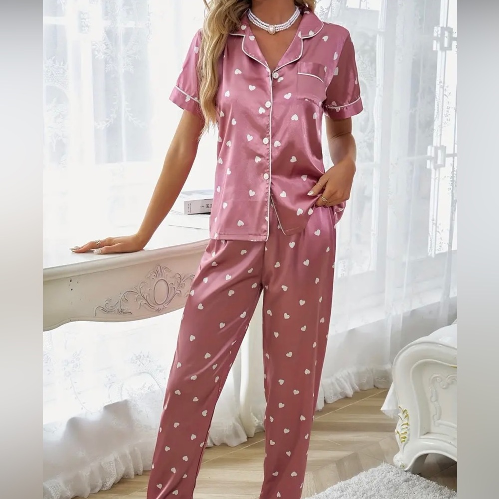 Satin heart PJs